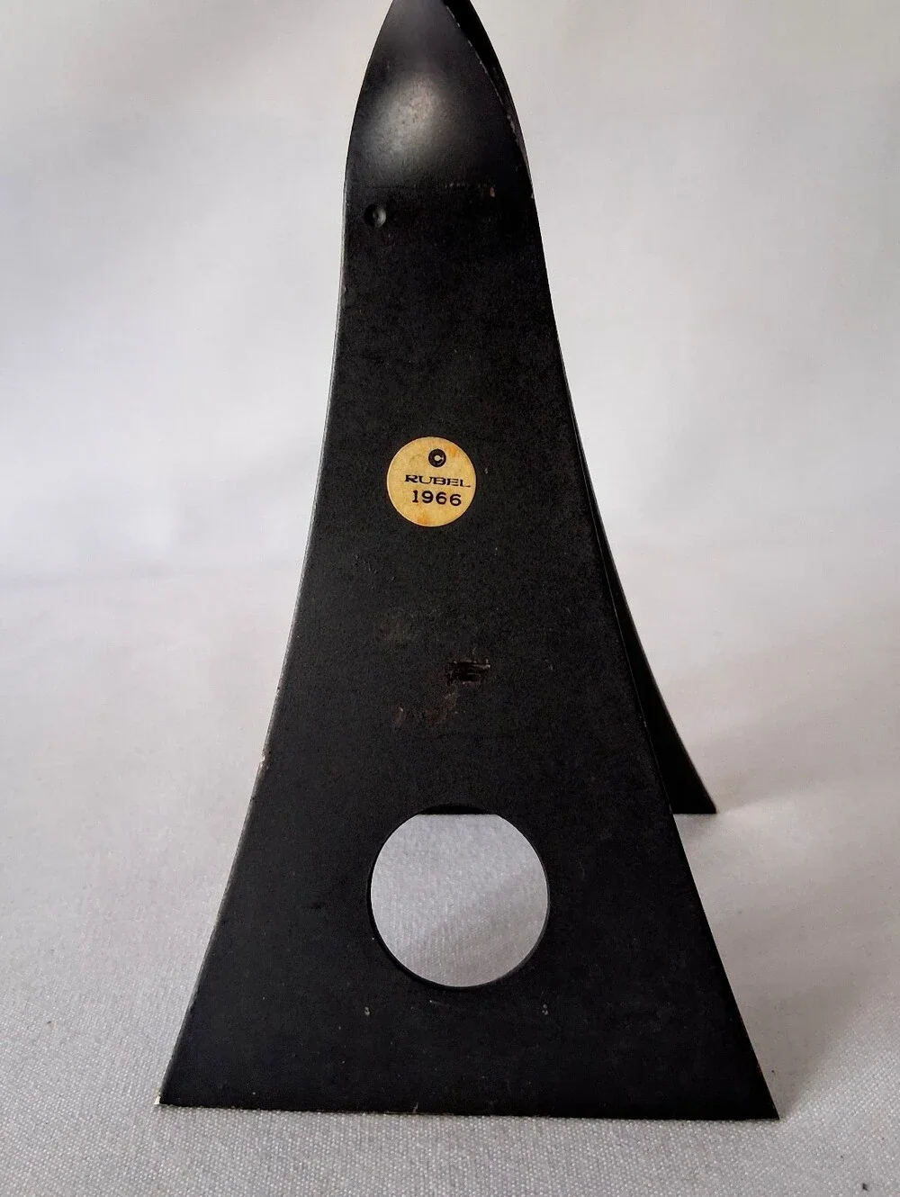 1966 RUBEL Hand Forged Iron Brutalist 6 Candle Holder OOAK Piece